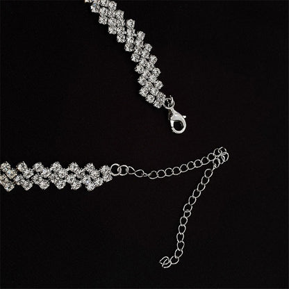 Colares com Pingente em Forma de Coração e Asas de Anjo Cor Prata Zircônia Cúbica 5A Estilo Minimalista Corrente na Clavícula Joias Femininas e para Meninas