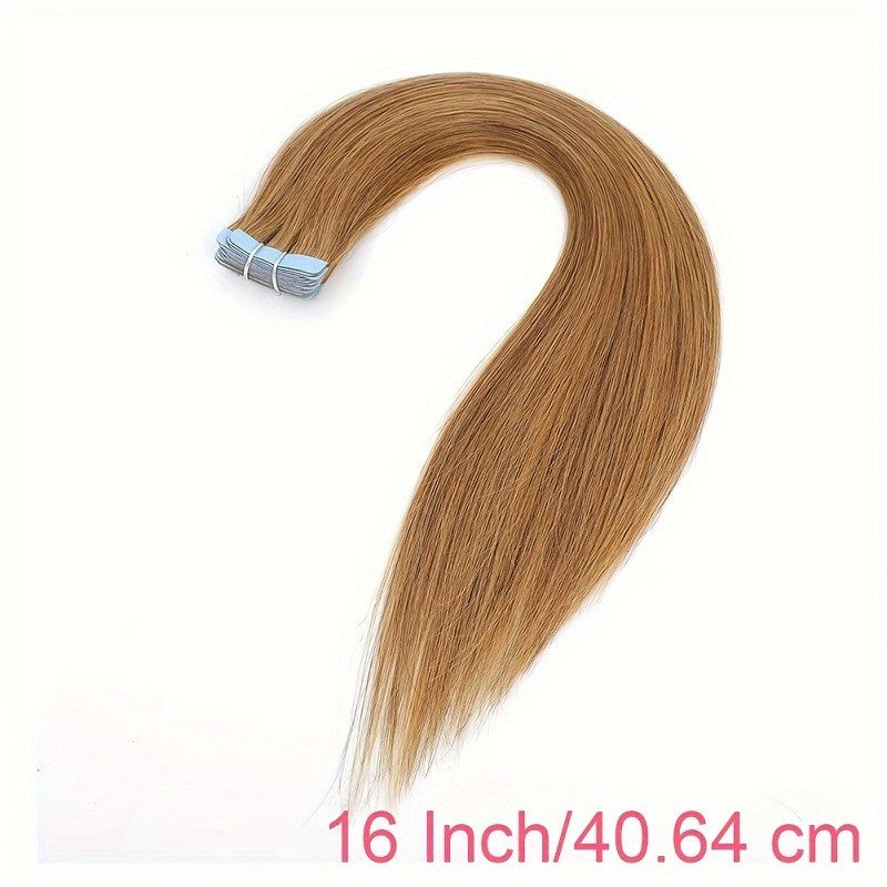 HAIRTIME Cutícula Alinhada Cabelo Virgem Natural Extensão Humana #27 Fita Russa 100% Remy Extensão de Cabelo Fita em Fornecedores