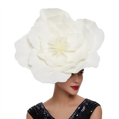 Chapéus Grandes De Flores Para Mulheres Chapéu Fascinator De Flores Tiara Grande De Flores Tiara Fascinator De Flores Adereço De Fantasia Para a Cabeça