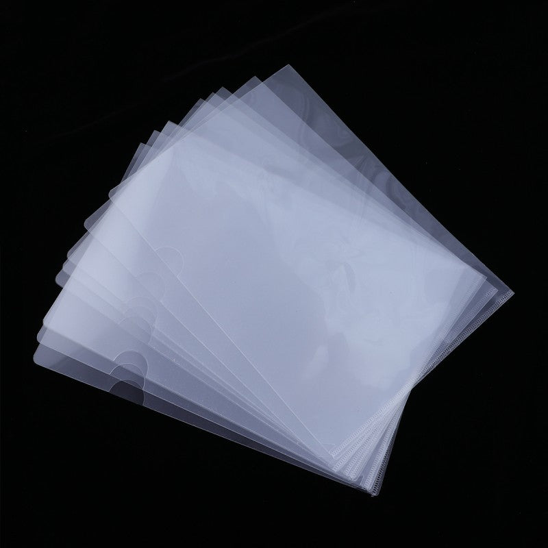 8pcs A4 Letter Size Plastic Clear Cut Flush Folder Document Protector for Home School Office Supplies