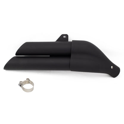 For the CM300/Rebel 300 modification the stainless steel exhaust tail section dual-tube muffler is installed at the rear section