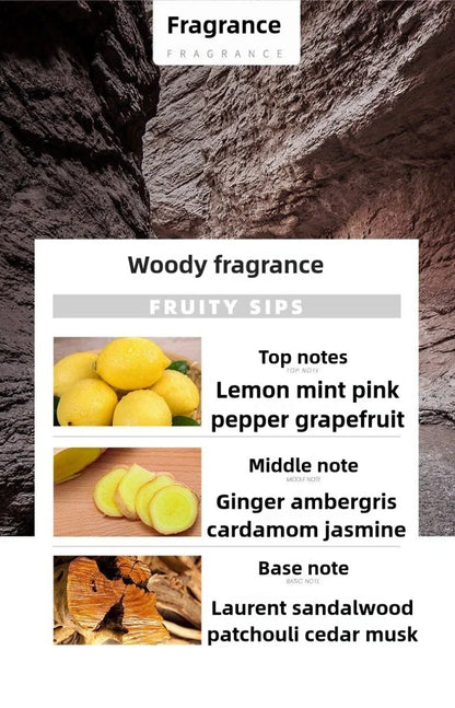 Brand Men Perfume 100ml, Pheromone Cologne with Floral Scent, Fresh Natural Spray for Hombre, Lasting Parfums Homme