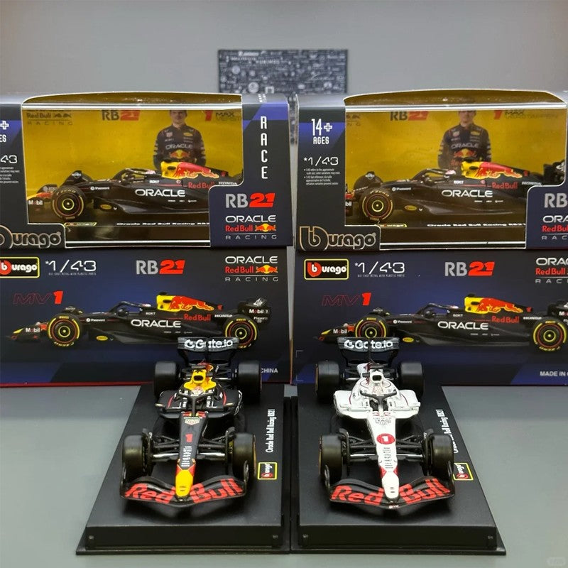 Novo Em Estoque Bburago 1:43 2025 F1 Japão Red Bull Rb21 Modelos Miniatura de Liga Ferrari Sf25 #44 Rb21 Verstappen Mcl39 W16? Carro de Brinquedo