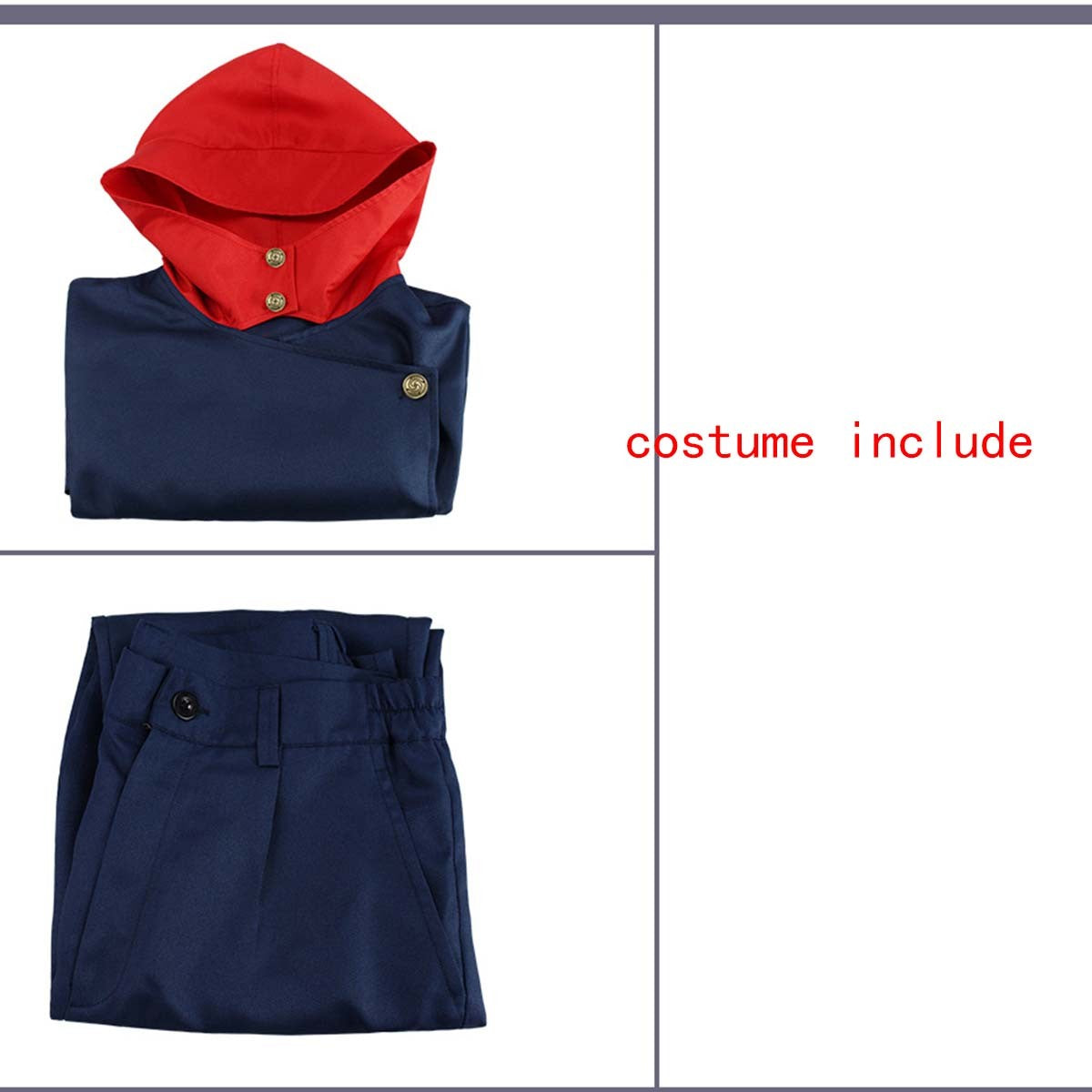 Anime Cosplay Itadori Yuji Costume Unisex Anime Tokyo Hooded Academy Jacket Pants UniformSchool Uniform Set