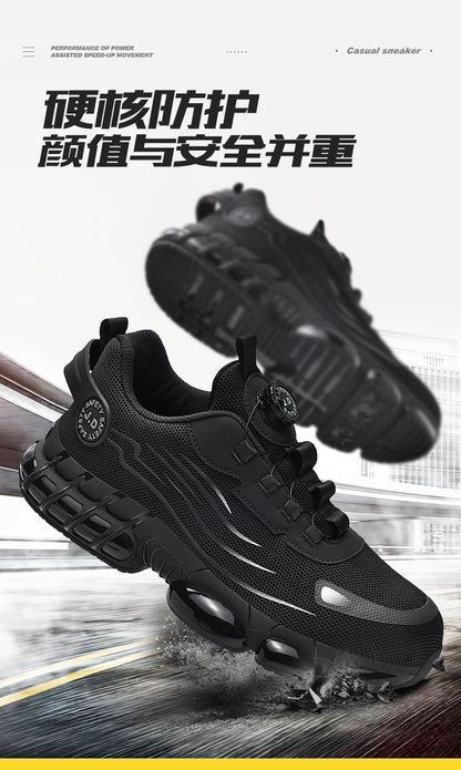 Men's Military Tactical Boots Army Boots Men Side Zipper Military Boots Men Anti-Slip Ankle Boots Work Safety Shoes Hiking Shoe