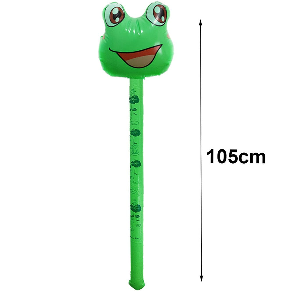 1/3/5pcs Inflatable Animal Theme Horsehead Stick Cowboy Giraffe Elephant Unicorn Cartoon Animal Baby Birthday Party Supplies