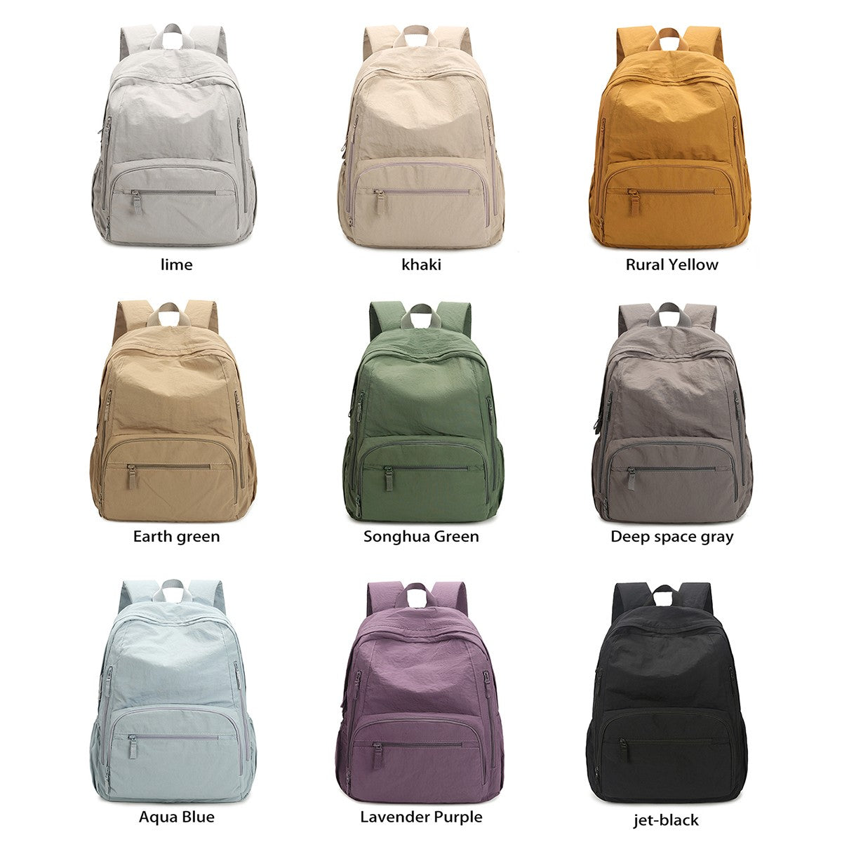 Mochila Feminina, Estilo Japonês Original, Mochila Leve para Viagens Curtas, Bolsa para Notebook de Estudante Universitária, Estudante do Ensino Médio, Estudante do Ensino Fundamental II