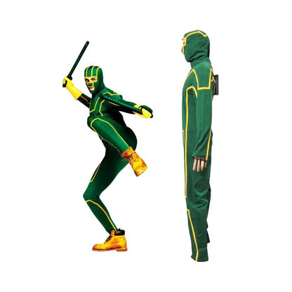 Kick Ass Kick-Ass Dave Lizewski Cosplay Costume Jumpsuit Adult Men Halloween Party Full Outfits