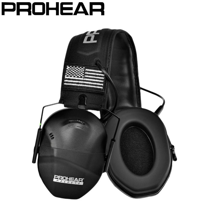 PROHEAR Youth Electronic Shooting Ear Protection Slim Fit Sound Amplification Noise Compression Earmuffs for Gun Range Hunting