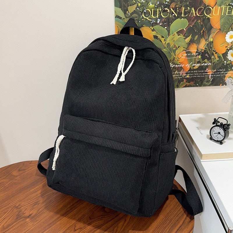 Cortex Mochila Feminina Bolsa 2025 Outono e Inverno Novo Estilo Coreano Simples Tendência de Rua Grande Capacidade Casual Mochila Feminina