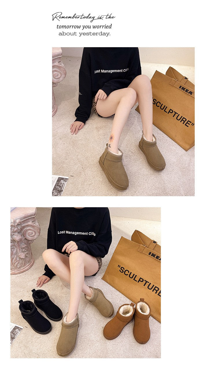 New 2024 Women Winter Ultra Mini Boot Designer Australian Platform Boots for Leather Warm Ankle Fur Booties Luxury Boots