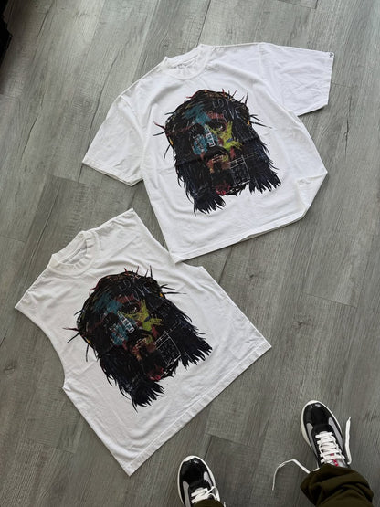 Y2K Summer Casual Loose T-shirt Men Street Hip-hop Harajuku Retro Fashion Oversized Short-sleeved High Street Fashion Clothing