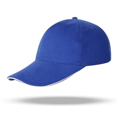 Boné de algodão casual tipo boné de bico de pato, boné de beisebol, viseira de sol, logotipo bordado personalizado