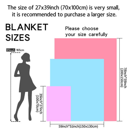 1pc soft and skin friendly warm blanket, suitable for bedrooms, sofa covers, camping and travel, multifunctional blanket