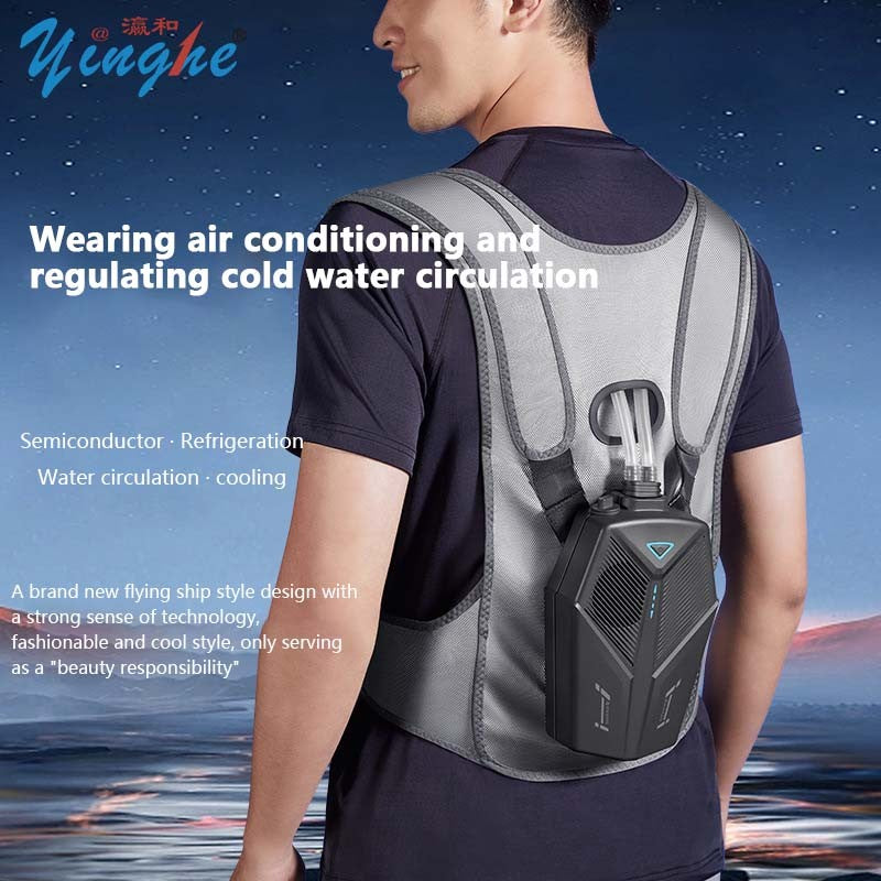 Colete de Resfriamento Resfriado a Água, Resfriamento Portátil, Roupa com Ar Condicionado Vestível, Colete de Resfriamento para Escalada e Pesca