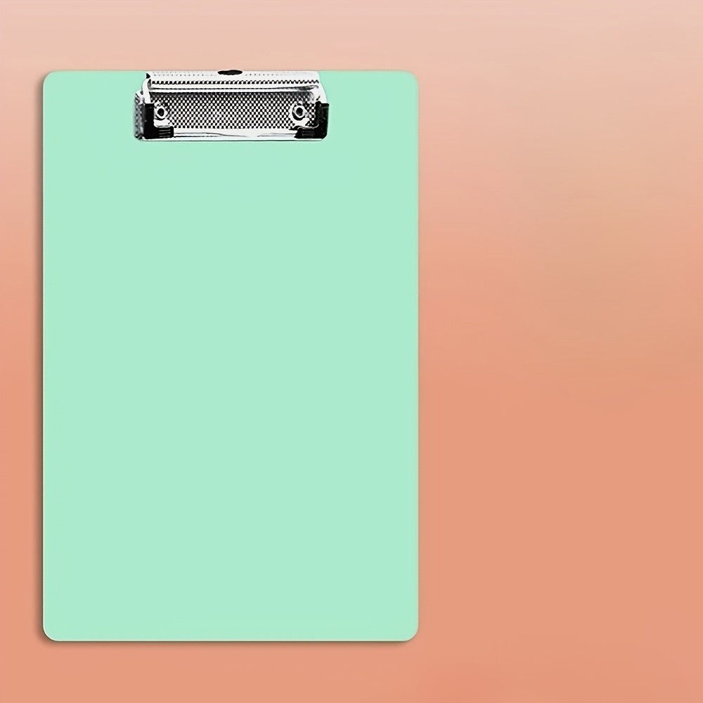 1pc A4 Plastic Color Folder with Clip - Durable Material, Multifunctional Writing Board for Exam Documents, Office Organization
