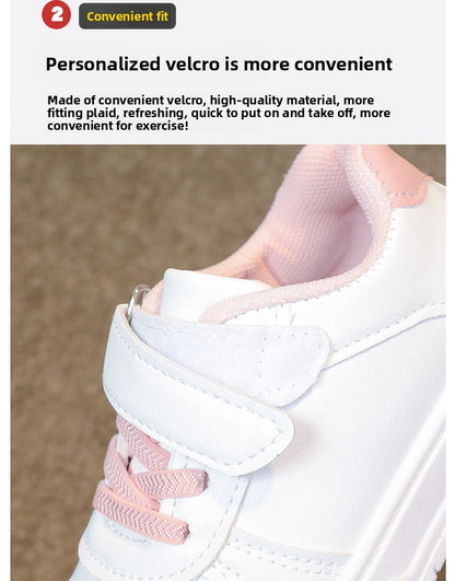 2025 Girl shoe spring Autumn Boy White Shoe Casual Running kid Shoe Anti Slip Soft Sole Sneaker kid tenis Hot selling item