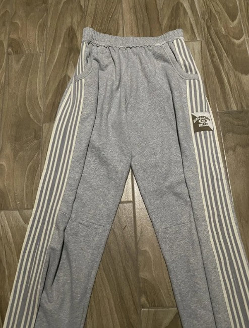 2025 Korea's new simple striped loose casual pants, loose and stylish Y2K style oversized pants mid-tight pants pants hot sale