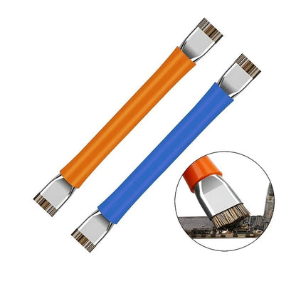 Reparo de placa de circuito com escova dupla, seguro para chips de circuitos integrados, limpeza de placas-mãe de celular/computador