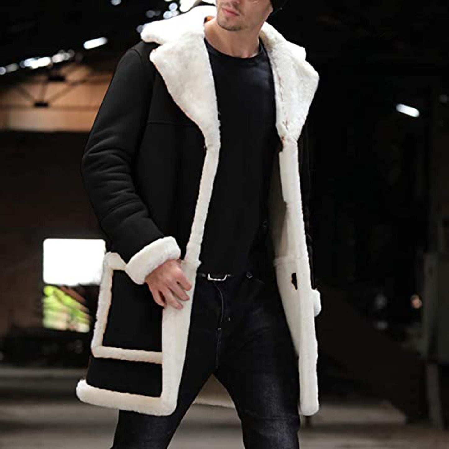 Men Coat Winter thicken to keep warm Outwear two way wear Coat Mens gentle Parka Jackets Long Overcoats male Brand Clothing