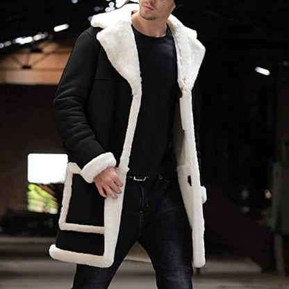 Men Coat Winter thicken to keep warm Outwear two way wear Coat Mens gentle Parka Jackets Long Overcoats male Brand Clothing