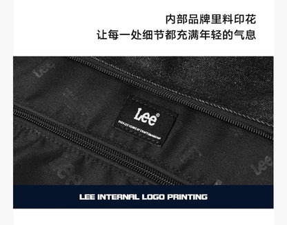 LEE Unisex Denim Blue Soft Pillow Shoulder Bags Beige Casual Simple Utility Light Ladies Large High Capacity Hobo Crossbody Bag