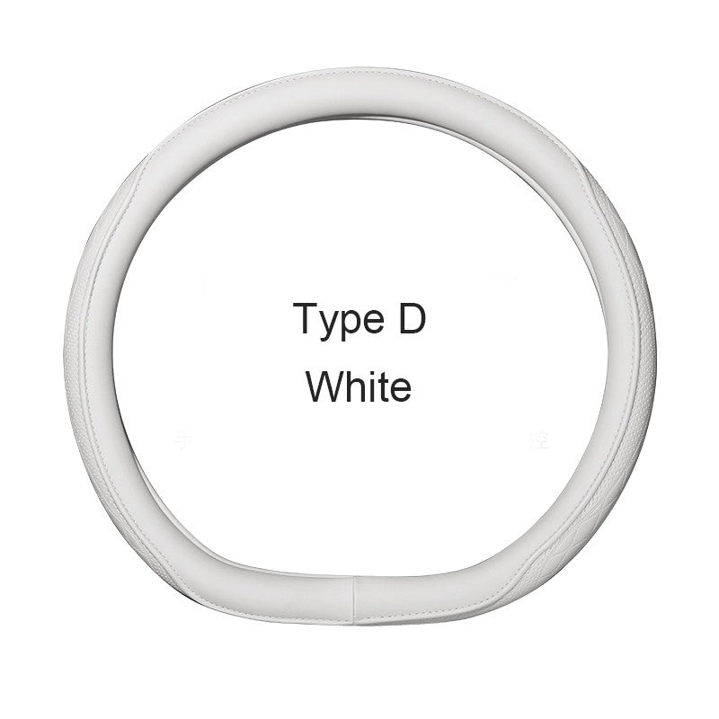 Motocovers Car  Anti-Slip Leather Steering wheel Cover Universal car Steering Wheel Protective Cover Fashion Style 38cm Type O D