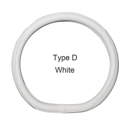 Motocovers Car  Anti-Slip Leather Steering wheel Cover Universal car Steering Wheel Protective Cover Fashion Style 38cm Type O D