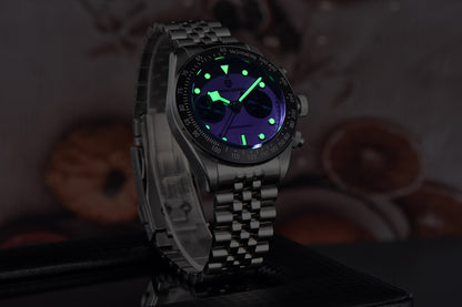 2025 New PAGANI DESIGN Panda Mens Watches Quartz Chronograph Watch For Men Gifts Man AR Sapphire Mirror Ceramic Bezel Waterproof