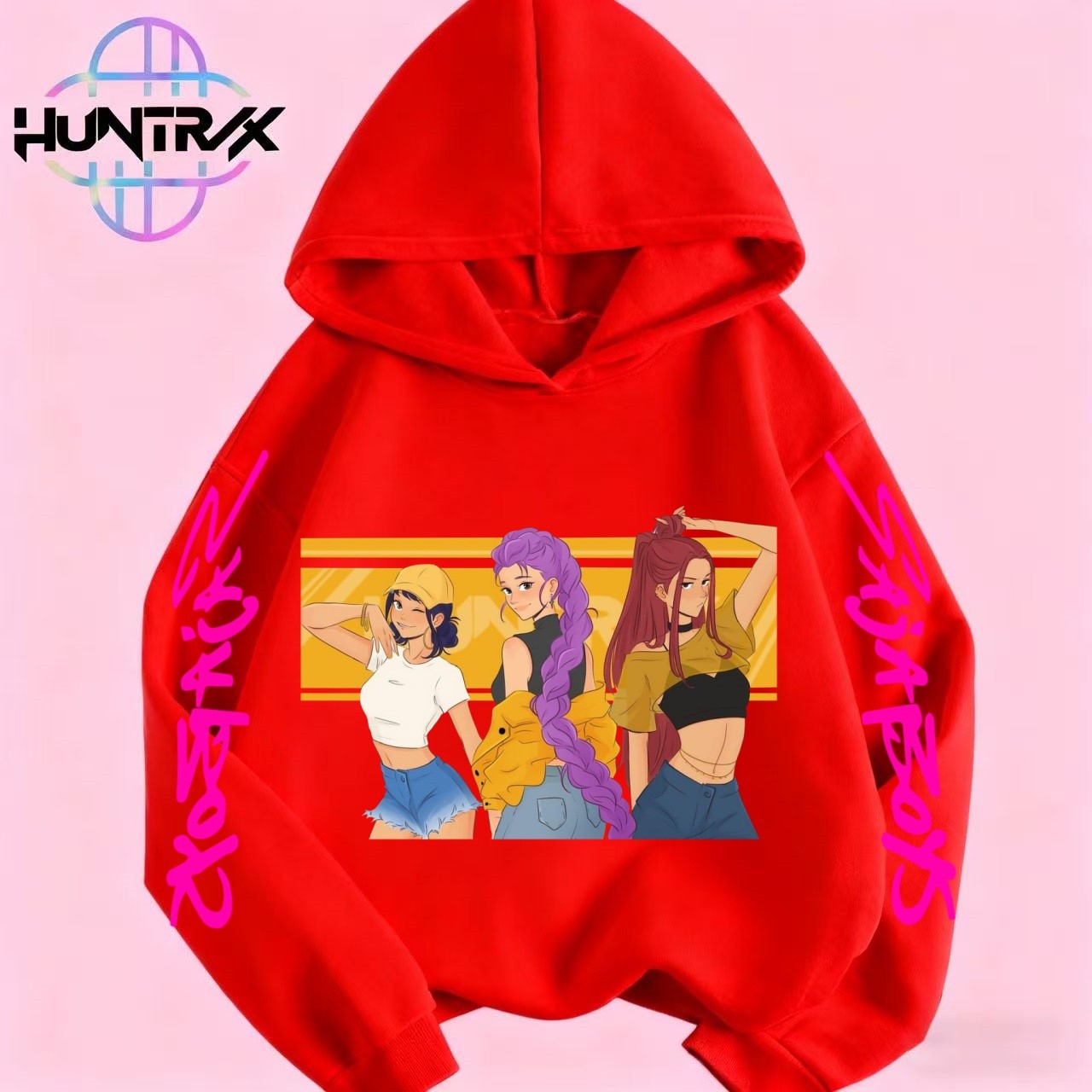 Kpop Demon Hunters Anime Hoodie Woman Clothing Saja Boys Cosplay Cartoon Graphic Sweatshirts Y2k Daily Casual Hooded Pullovers