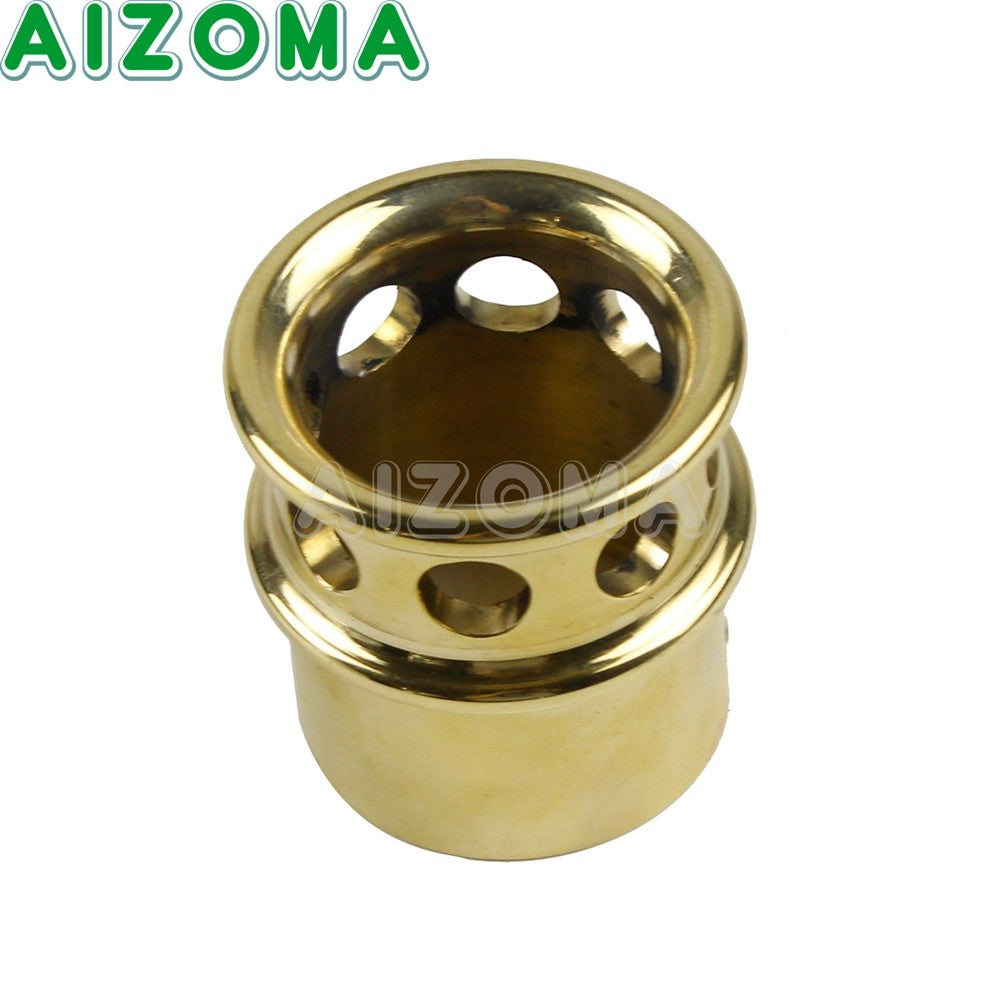 Universal 1-3/4" or 1.75" 2" 2.25" 2.5" Brass Exhaust Tips For Harley Chopper Bobber Sportster 883 1200 Muffler Pipe Plug Tube