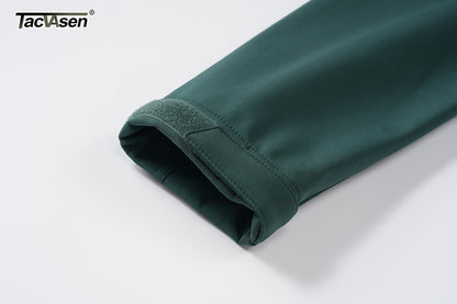 TACVASEN Women's Long Hooded Jacket Fleece Lined Softshell Jacket Waterproof Windproof Hiking Jacket Rain Coat Windbreaker Parka