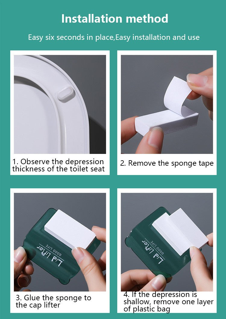 1 Pc Toilet Lid Lifting Device Light and Small PS Material to Lift the Toilet Lid Bathroom Supplies