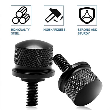 1pc Motorcycle Accessories CNC Rear Seat Bolt Tab Black Fender Screw For Harley Touring Road King Street Glide Softail Dyna CVO