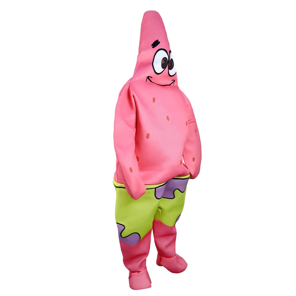 Cartoon SquarePants Cosplay Costume Sponge Patrickstar Jumpsuit for Women Girls Men Boys Halloween Carnival Party Costumes