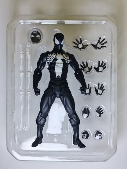 Hot Mess Toys Boneco de Ação do Homem-Aranha Preto Anime Aranha Terno Vermelho Preto Vizinho Simbionte Aranha Escarlate Cc Toys Brinquedo de Presente