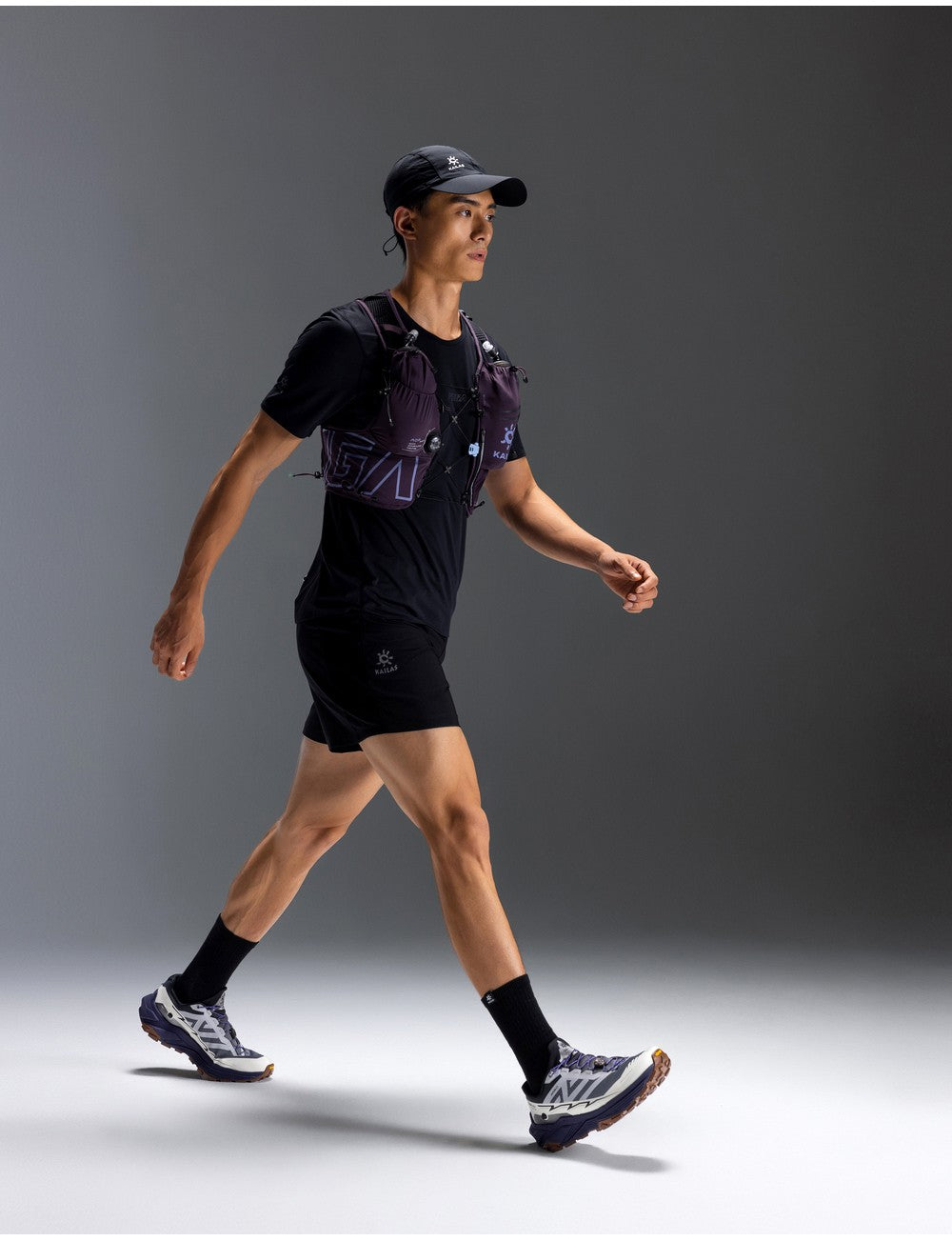 KAILAS FUGA AIR 8L Unisex Travel Marathon Trail Running Hiking Cycling Backpacks  with Dual Soft Water Bottles KA2554005