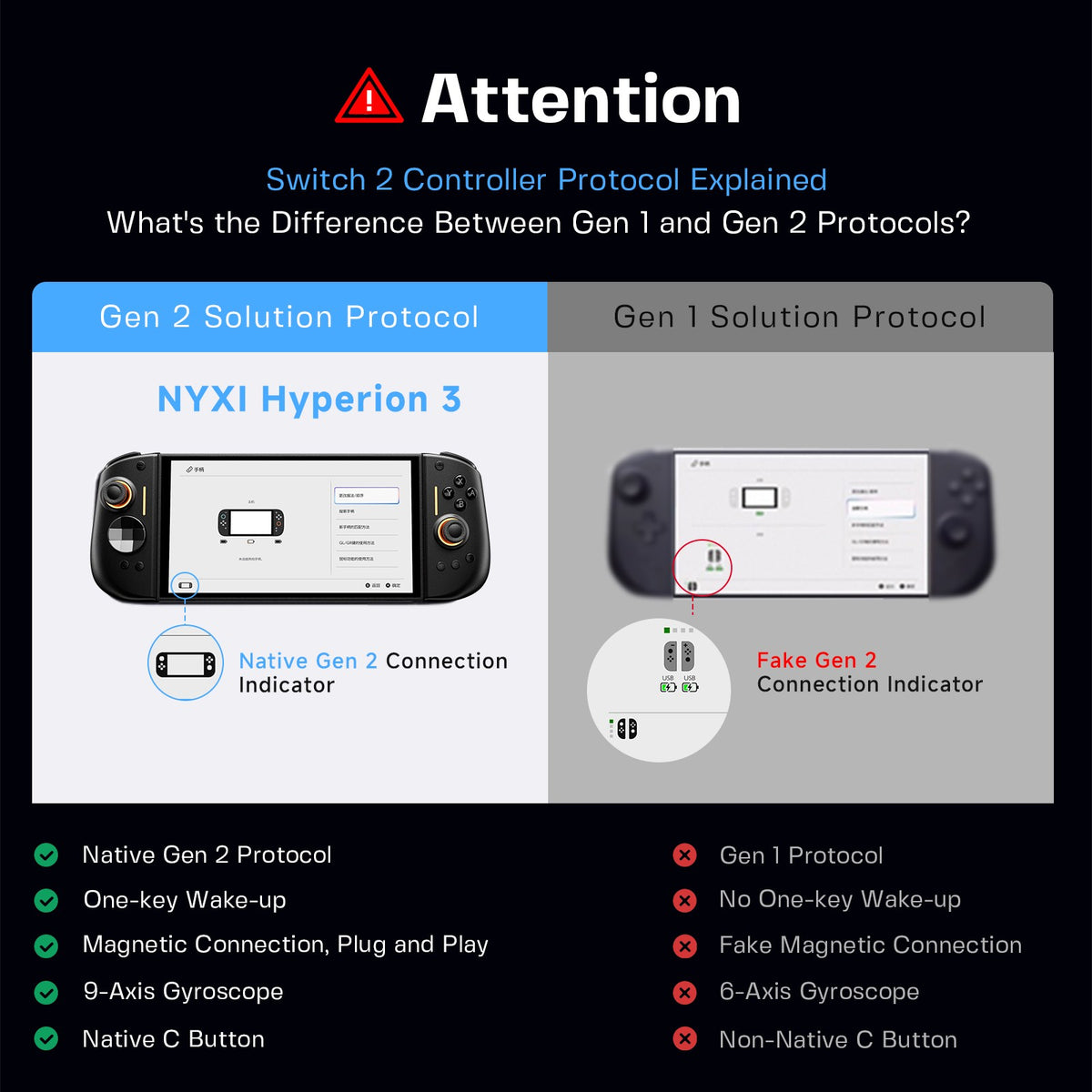 NYXI Hyperion 3 Wireless JoyPad for Switch 2