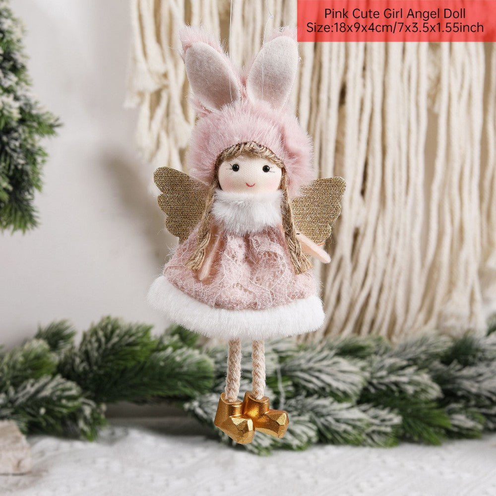 New Year 2024 Christmas Angel Dolls Xmas Tree Pendant Ornaments Navidad 2022 Christmas Decoration for Home Natal Gifts Noel Deco