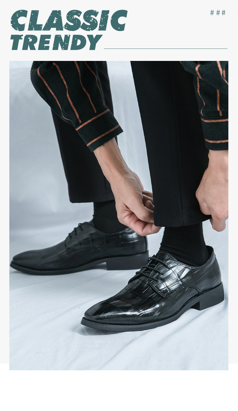 Classic Men Oxford Leather Shoes High Quality Men's Dress Shoes Casual Business Shoes Loafers Male Brogues Formal Shoes Man