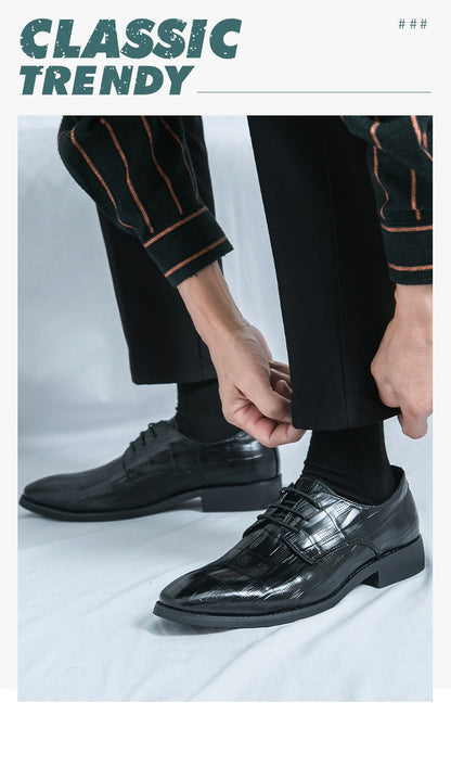 Classic Men Oxford Leather Shoes High Quality Men's Dress Shoes Casual Business Shoes Loafers Male Brogues Formal Shoes Man