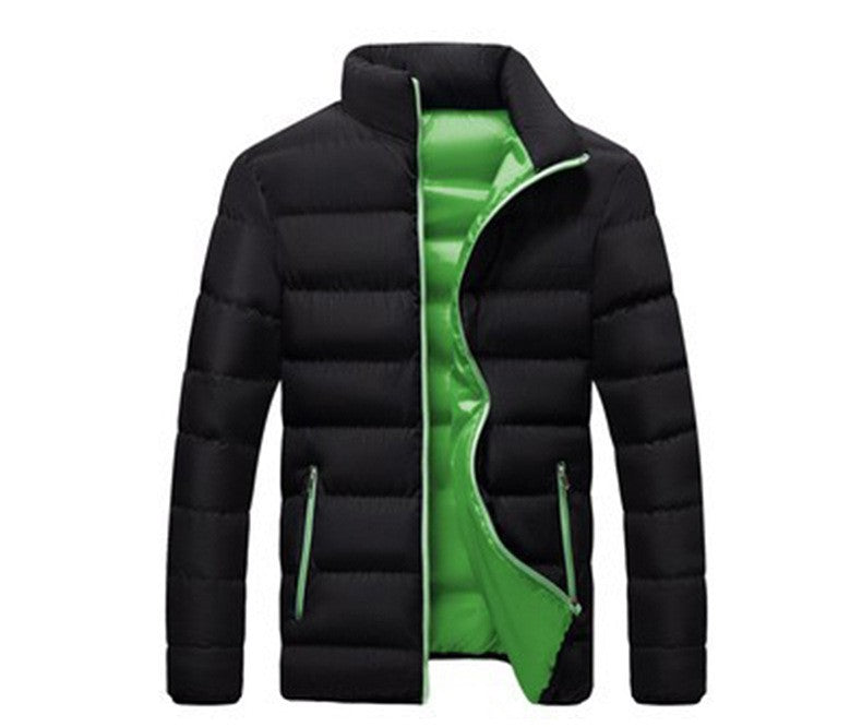 Winter thickened sports cotton jacket men stand-up cardigan outdoor cotton jacket casual jacket warm men's tops