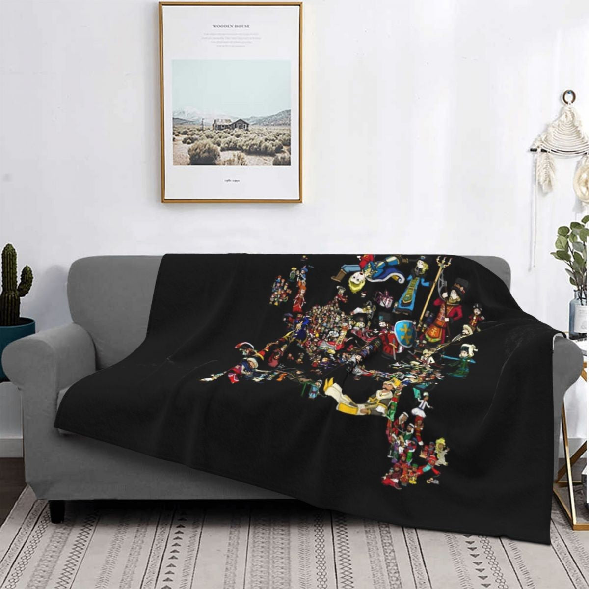 EUROPA UNIVERSALIS - National Personifications Map - 1444 Classic T-Shirt.png Throw Blanket Comforter Shaggy Weighted Blankets