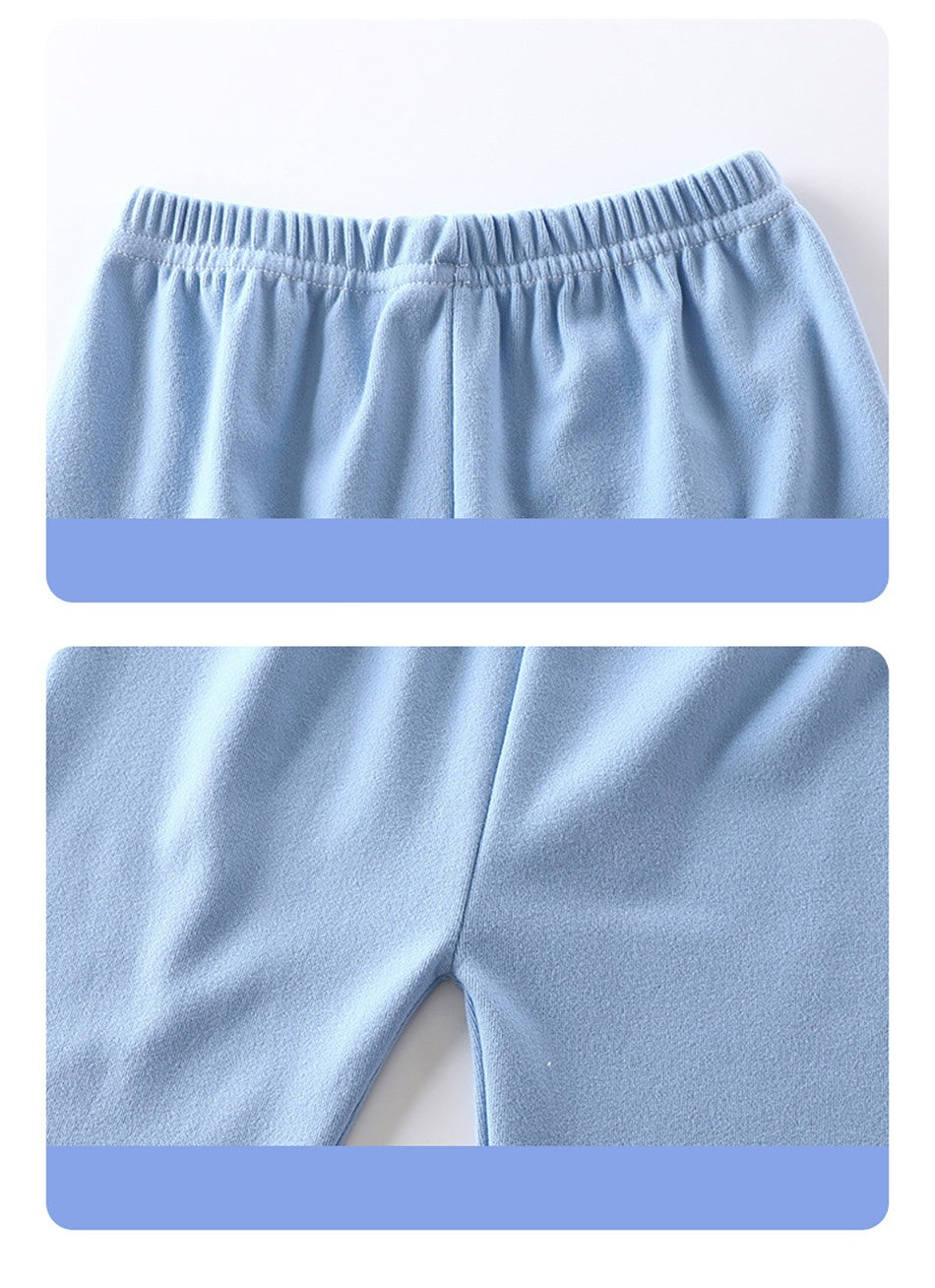 High Quality Boys and Girls Warm Pajama Sets for Autumn Soft and Cozy Fleece Lined Sleepwear Perfect for Comfortable Night Sleep