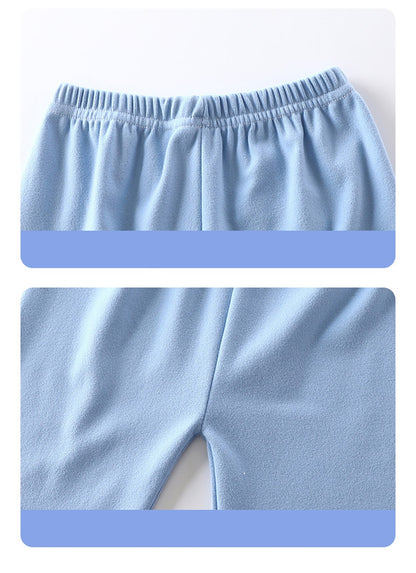 High Quality Boys and Girls Warm Pajama Sets for Autumn Soft and Cozy Fleece Lined Sleepwear Perfect for Comfortable Night Sleep