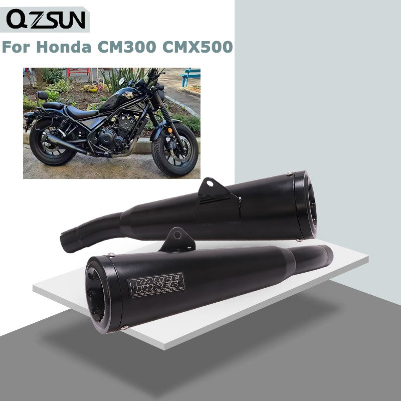 Slip On For Honda Rebel 500 CM300 CM500 CMX500 CMX300 Rebel500 2017-2023 2024 Motorcycle Exhaust Sytems Link Pipe Escape Muffler