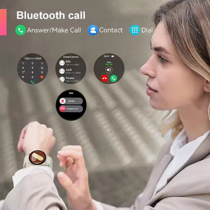 2025 New Watch 7 Classic GPS Sports Smartwatch1.5inch AMOLED HD Screen Voice Assistant Bluetooth Call Smart Watch For Men Women