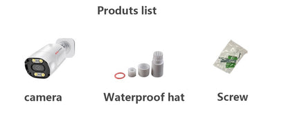 4K 8MP H.265 IP Camera POE Security Surveillance Camera Metal ONVIF Two Way Audio Double Light Color Night Waterproof CCTV Video