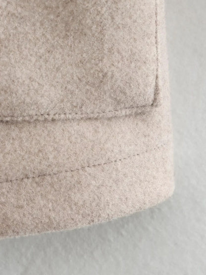 HH Jackets For Womens Autumn Fashion Solid Front Pockets Button Long Sleeve Jacket Elegant Woman Casual Outerwear Coat