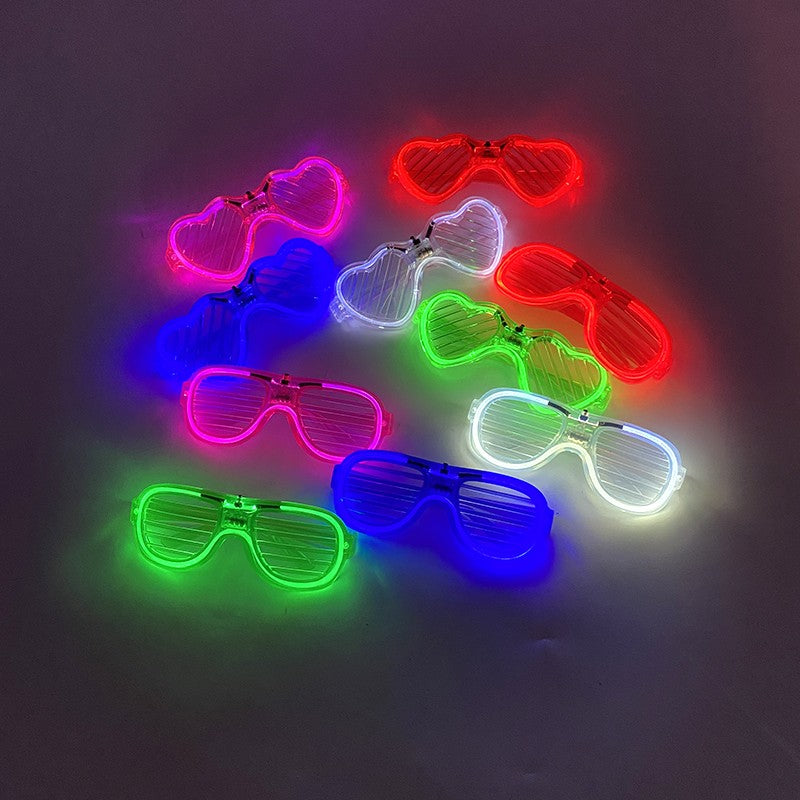 New Cool Wireless Glowing LED Light Up Glasses For Rave Festival Party Luminous Neon Mosaic Sunglasses Club Disco Eye Glasses